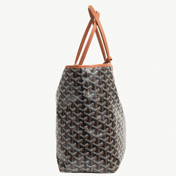 Goyard Saint Louis PM Black Goyardine Canvas Tote - Picture 3 of 11